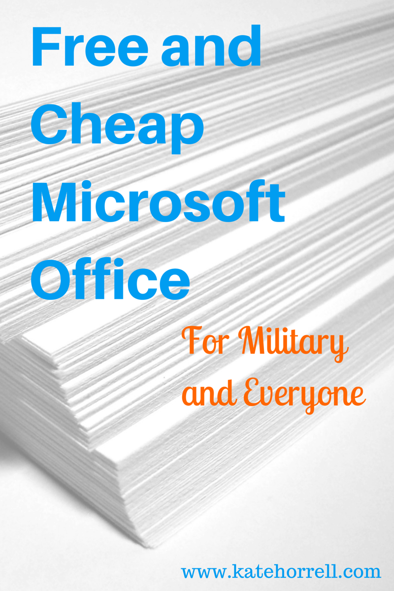 Microsoft office free for military download